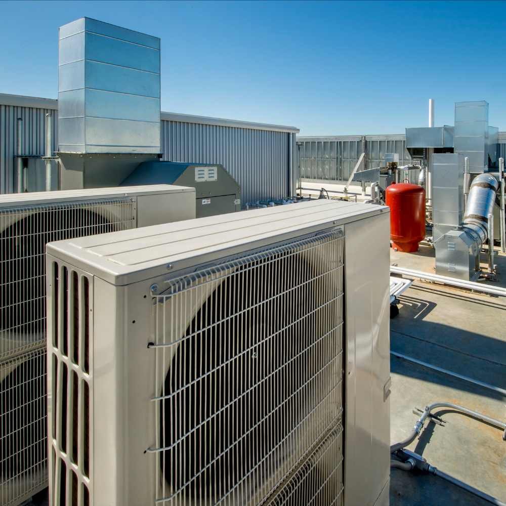 KP Aircon team discussion on HVAC planning